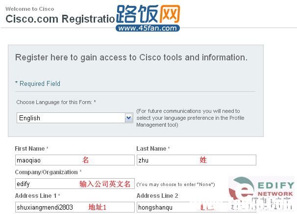 【图文教程】一步一步教您注册思科CCO教程_45fan.com"
