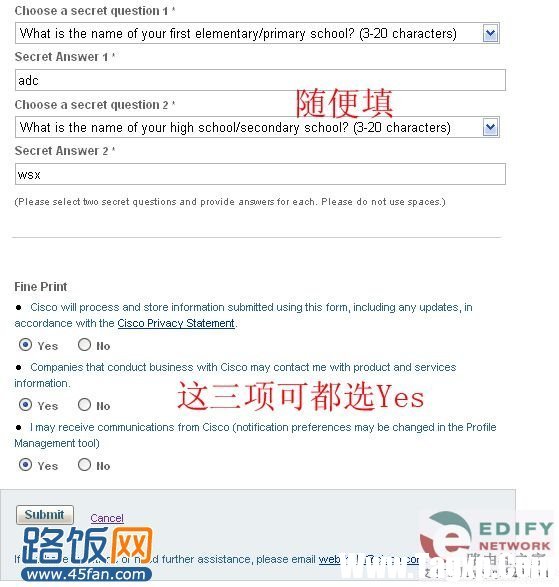 【图文教程】一步一步教您注册思科CCO教程_45fan.com"
