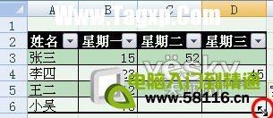 体验Excel2007自动添加表格字段标题功能_天极软件