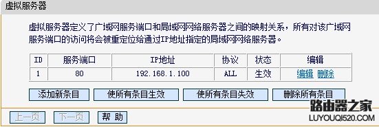 fast路由器虚拟服务器端口映射效果