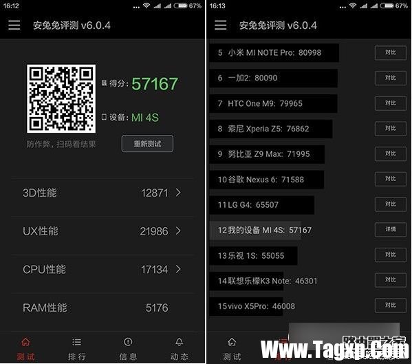 小米4S跑分多少 小米4S与小米5跑分对比