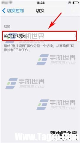 苹果iPhone6sPlus如何设置切换控制