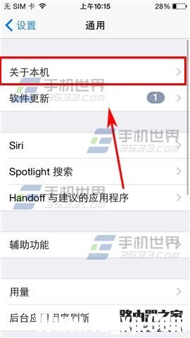 iPhone6如何查看MAC地址