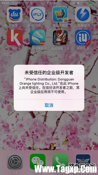 IOS9提示
