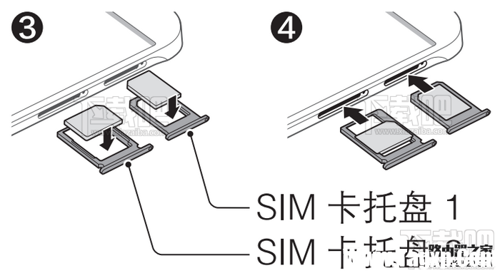 三星A8(Galaxy A8)内存卡(TF卡)安装图解