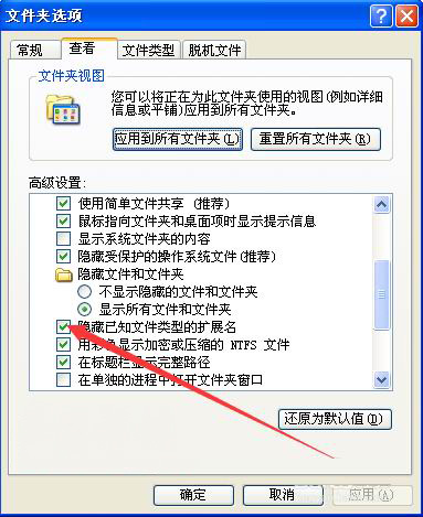 XP系统改变文件扩展名可能导致文件不可用的解决方法