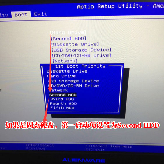 外星人ALW17C笔记本Windows10系统改Windows7系统的安装教程