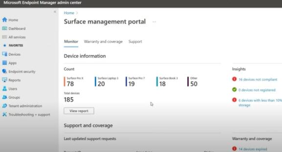 微软宣布 Surface Management Portal 全面