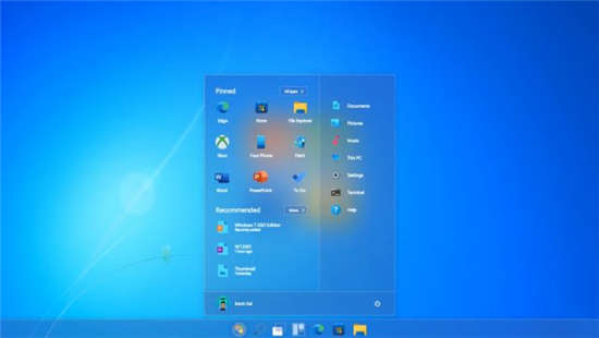Windows7 2021版引入了Windows11的元素