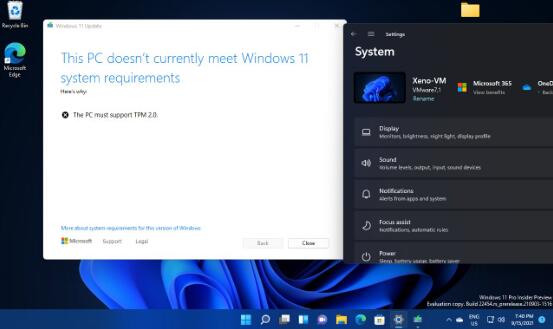 最新的 Windows 11 Insider Build 22458 对虚拟机
