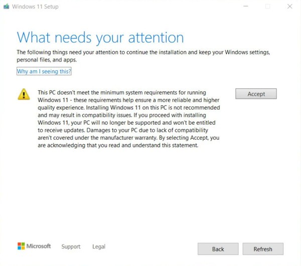 想要在不受支持的PC上运行Windows11？Micr
