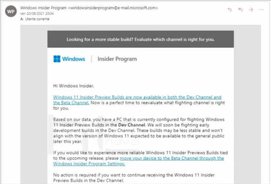 微软警告 Windows 11 Dev 后续版本更不稳定