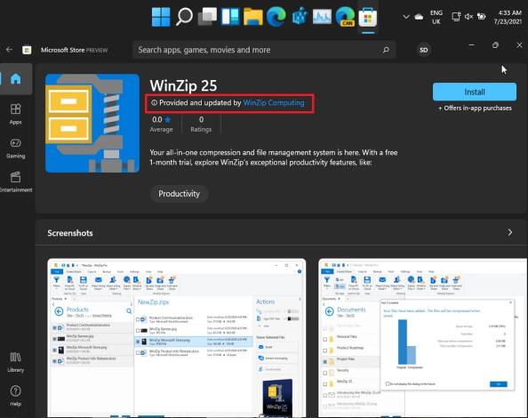 在windows11上无法通过Microsoft应用商店更新Win32应用程序