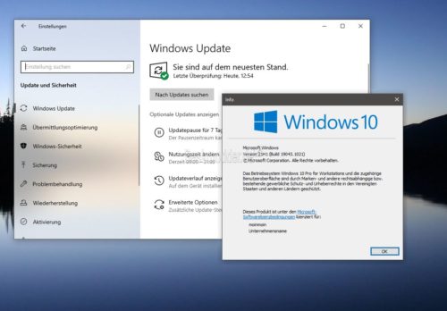KB5003214 [手动下载] Windows10 21H1、20H2和2004 1904x.1021作为非安全更新