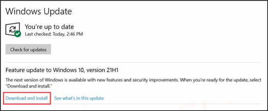 如何安装 Windows10 21H1?