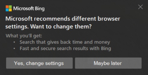 Windows10现在通过Microsoft Bing 警报提醒用户