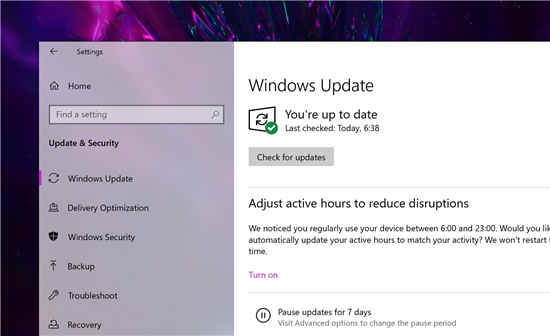 windows10 版本 21H1 现在作为自动更新提供