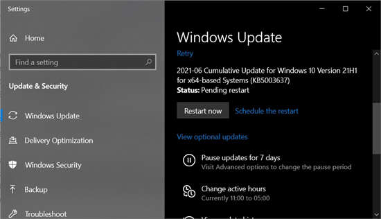 Windows10 Build 19043.1052 现已