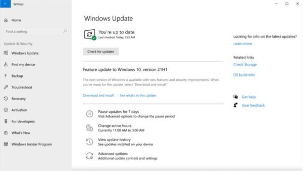 Windows10版本21H1可用于商业