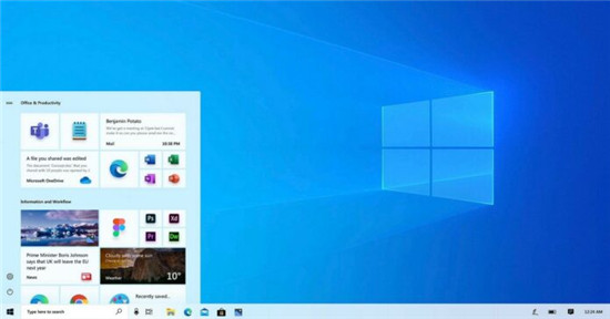 Windows10 21h1开始菜单在电源