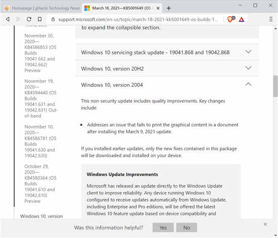 微软发布第二次更新以修复Windows10上的打印问题
