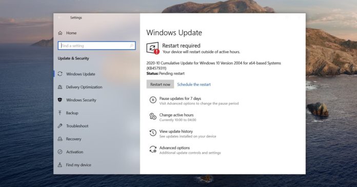 Windows10 2020年10月补丁周二