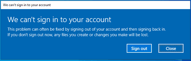 修复我们无法在Windows 10 Build 20226中登录您的帐户