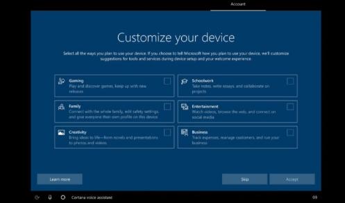 Windows 10 Dev Build带来安装程序，应用默认