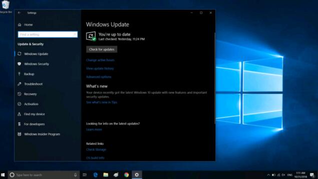 英特尔更新了Windows10的W