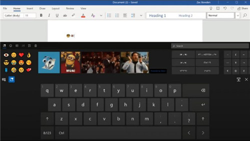 Windows 10带来了新的触摸键盘体验，而且非