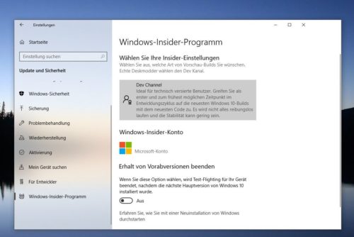 Windows 10 Insider也在注册表中更改了内部人