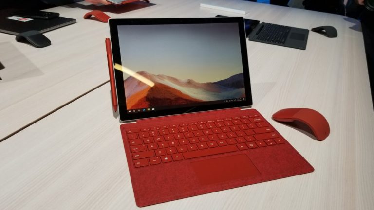 新的Surface Pro 7固件更新可