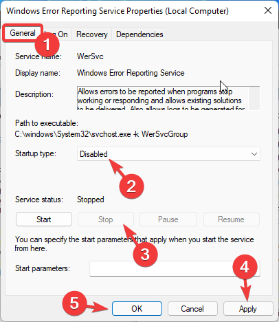 如何在Windows11上禁用Windows错误报告服务