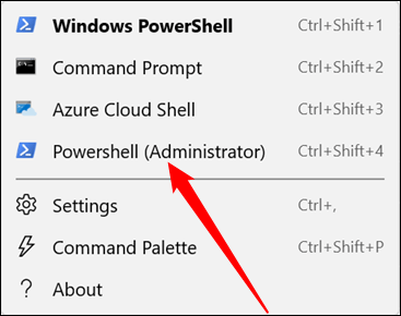 如何在 Windows 终端中以管理员身份打开 PowerShell