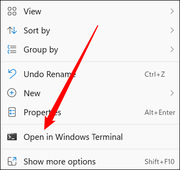如何在 Windows11 上的文件夹中打开 CMD 窗口