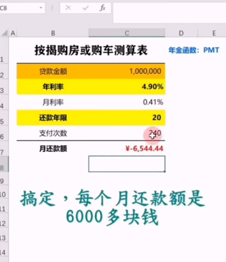 excel中pmt年金函数使用教程介绍