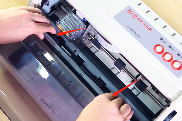 天威打印机如何换色带(天威打印机色带架安装)