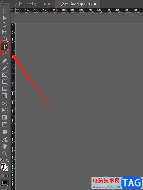 ​Adobe InDesign打了字后移动文字的教程