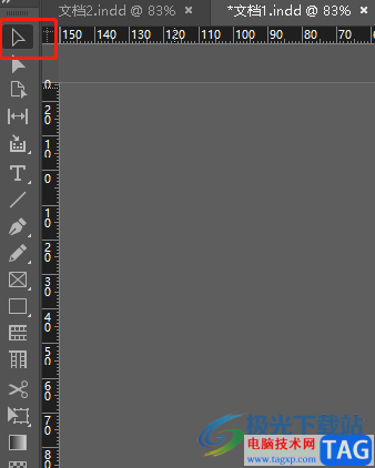 ​Adobe InDesign打了字后移动文字的教程