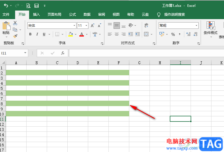 Excel隔行填充颜色的方法