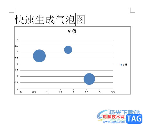 ​word文档快速生成气泡图的教程