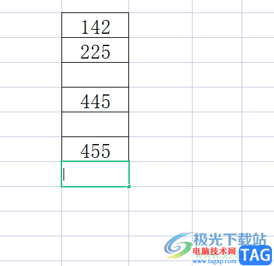 wps表格隔行求和的教程