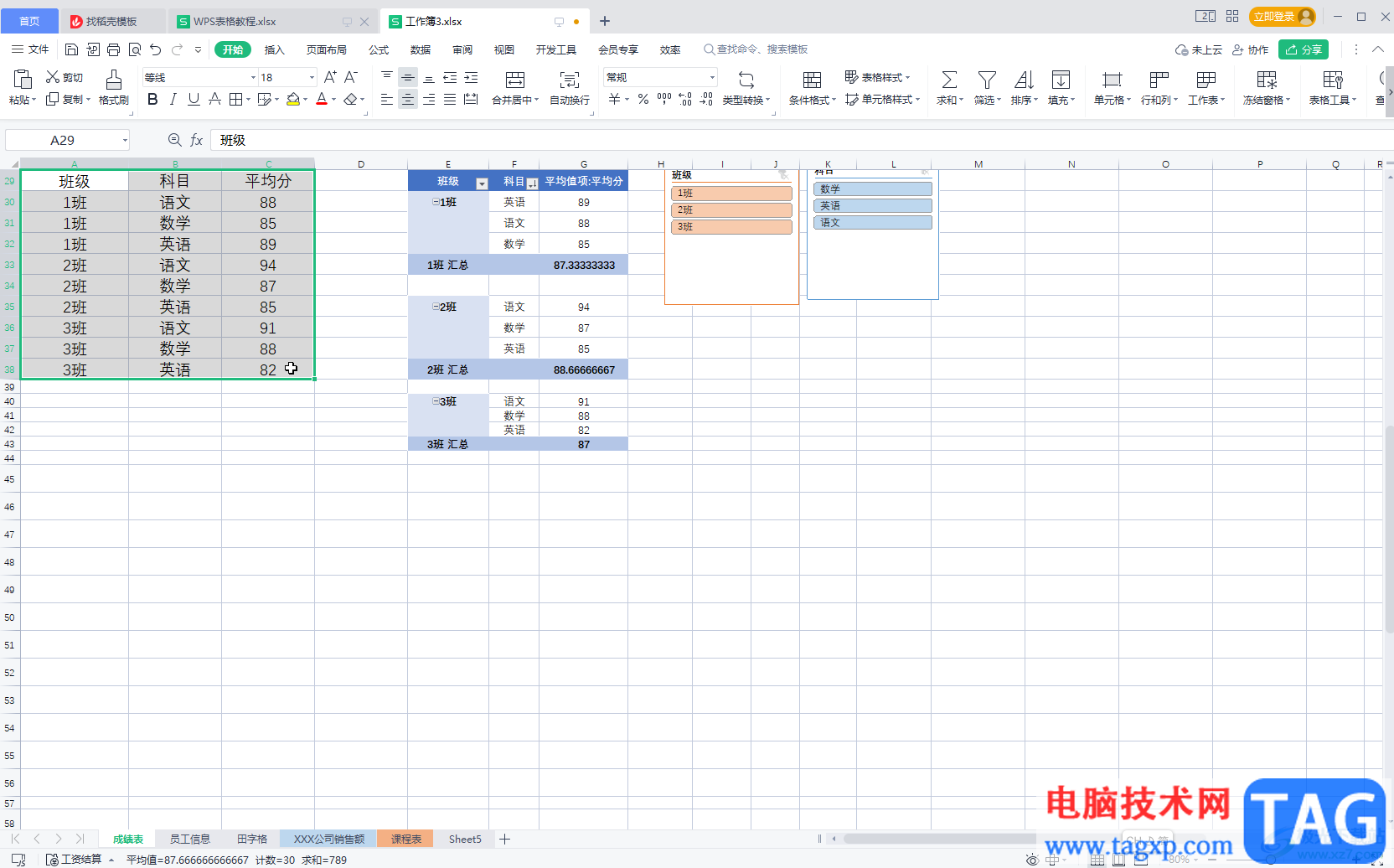 WPS Excel插入数据透视图的方法教程