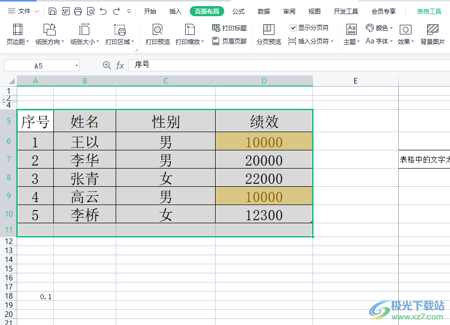 ​wps表格打印出来看不见表头的解决教程