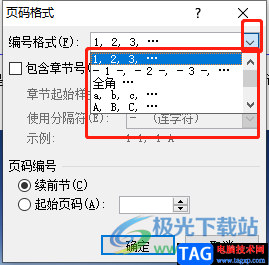 word文档调整页码数字类型的教程