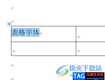 ​word文档设置表格字体靠下显示的教程