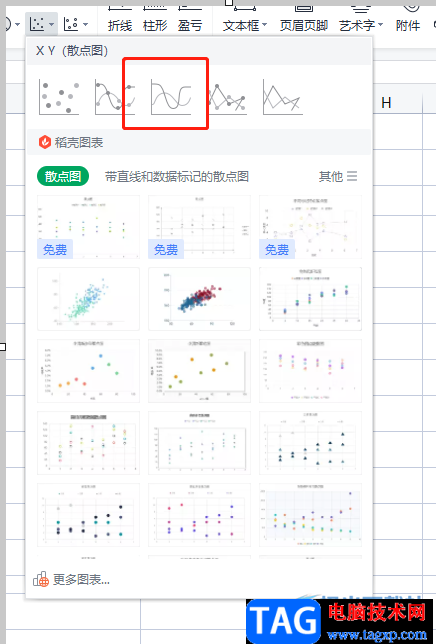 ​wps表格制作标准曲线图的教程