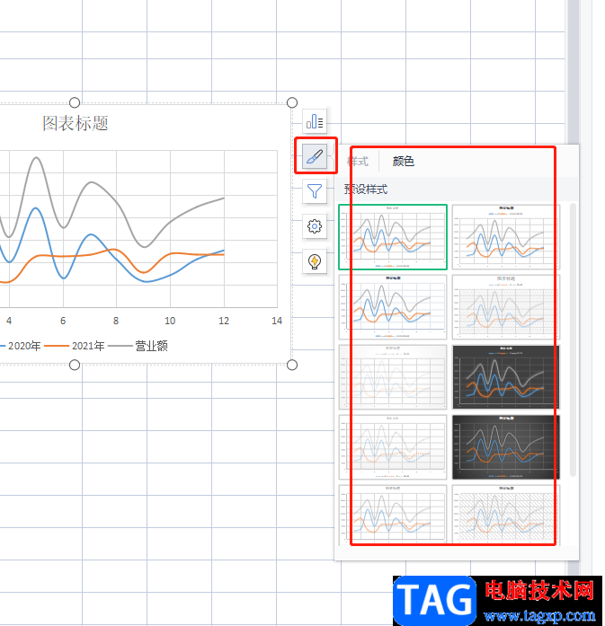 ​wps表格制作标准曲线图的教程