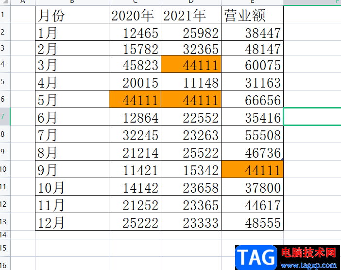 ​wps表格突出显示重复数值的教程