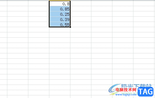 excel将小数转换为百分比的教程